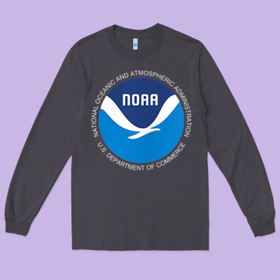 Noaa National Oceanic And Atmospheric Administrati Long Sleeve Tee Designed By Snappyart