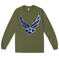Army Green US Air Force USAF Long Sleeve Tee - SnappyArt