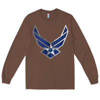 Chestnut US Air Force USAF Long Sleeve Tee - SnappyArt