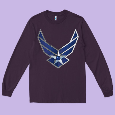 Us Air Force Usaf Long Sleeve Tee Designed By Snappyart