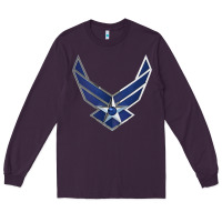 Plum US Air Force USAF Long Sleeve Tee - SnappyArt