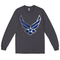 Smoke US Air Force USAF Long Sleeve Tee - SnappyArt