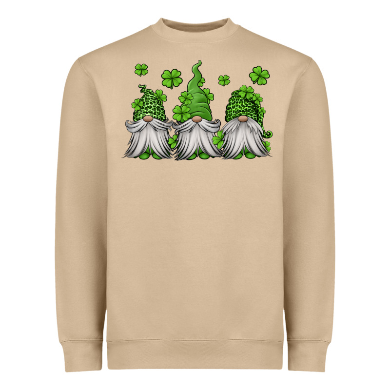 St Patricks Gnomes Heavyweight Sweatshirt by Jasminsmagicworld | Teevron