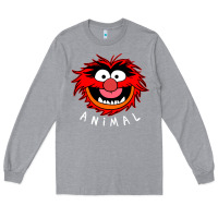 Heather Grey Muppets Animal Long Sleeve Tee - SnappyArt