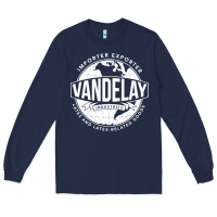 Navy Vandelay Industries Long Sleeve Tee - SnappyArt