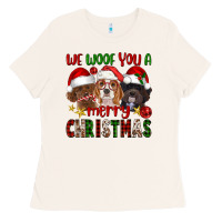 Bone We Woof You A Merry Christmas Ladies Tee - FaDigitalArtStudio
