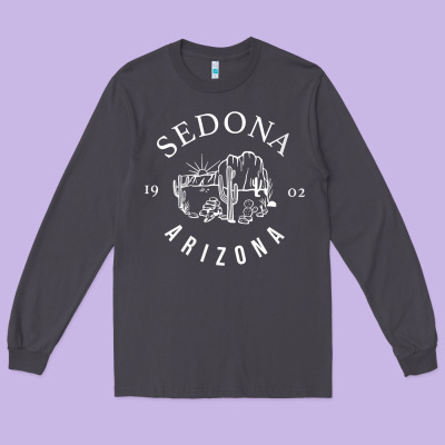 Womens Sedona Arizona T Shirt Sedona Az Vintage Arizona Vacation V Nec Long Sleeve Tee Designed By Snappyart