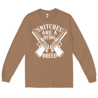 Toasted Coconut Snitches Are A Dying Breed Motorcycle Biker Gun Long Sleeve Tee - SnappyArt