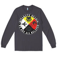 Smoke native american medicine wheel, mitakuye oyasin t shirt Long Sleeve Tee - SnappyArt