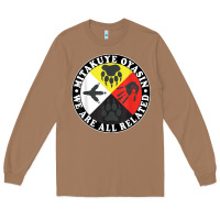 Toasted Coconut native american medicine wheel, mitakuye oyasin t shirt Long Sleeve Tee - SnappyArt