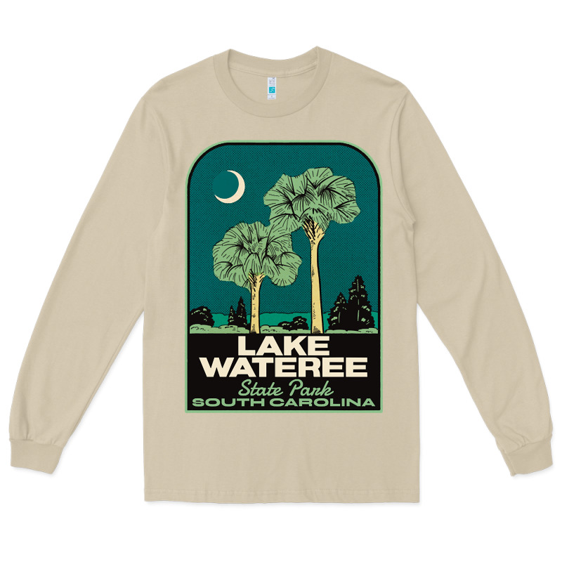 Trending Lake Wateree State Park Sc Vintage Travel Long Sleeve Tee by SnappyArt | Teevron