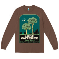 Chestnut Trending Lake Wateree State Park Sc Vintage Travel Long Sleeve Tee - SnappyArt