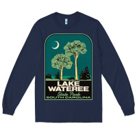 Navy Trending Lake Wateree State Park Sc Vintage Travel Long Sleeve Tee - SnappyArt
