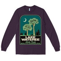 Plum Trending Lake Wateree State Park Sc Vintage Travel Long Sleeve Tee - SnappyArt