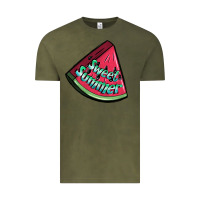 Vintage Olive sweet summer watermelon 1 Vintage Tee - BundleAndBundleShop
