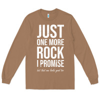 Toasted Coconut Rockhounds gear gift Just one more rock funny rockhounding Long Sleeve Tee - SnappyArt