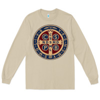 Mushroom Saint Benedict Medal 1 Long Sleeve Tee - SnappyArt