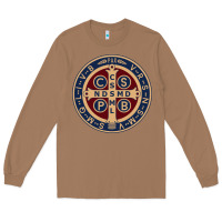 Toasted Coconut Saint Benedict Medal 1 Long Sleeve Tee - SnappyArt