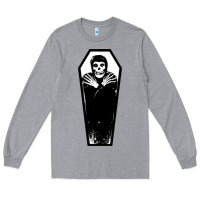 Heather Grey the crimson ghost Long Sleeve Tee - SnappyArt