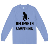 Colony Blue Colin Kaepernick Believe In Something Long Sleeve Tee - SnappyArt