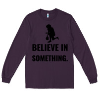 Plum Colin Kaepernick Believe In Something Long Sleeve Tee - SnappyArt