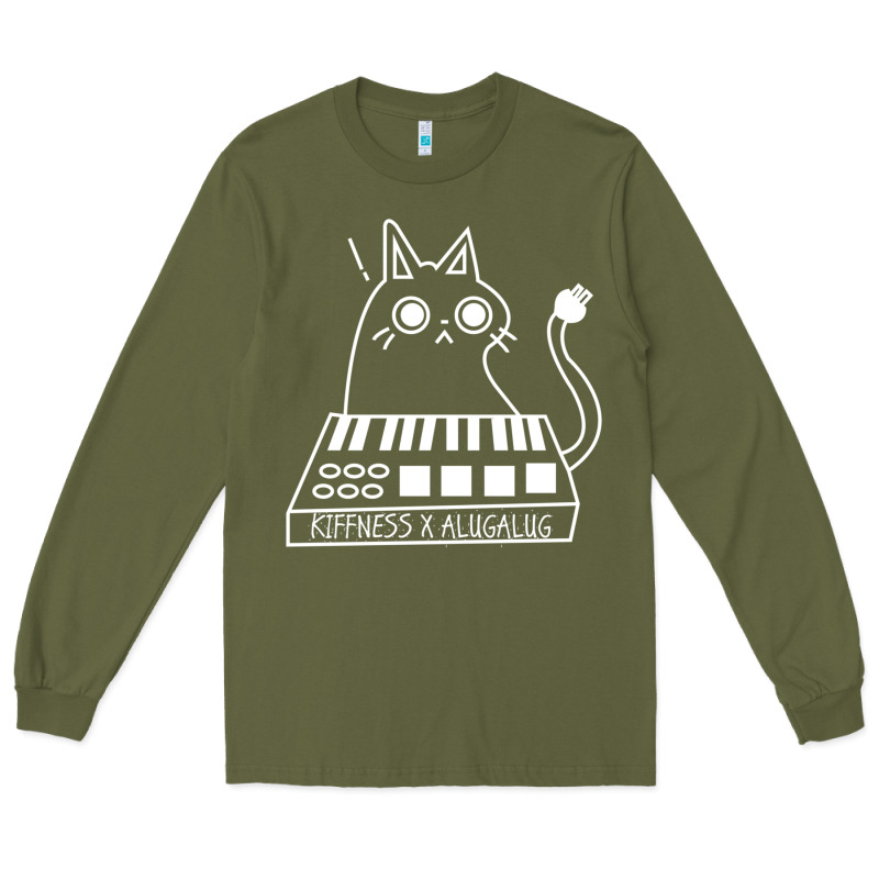 The Kiffness X Alugalug White Cat Classic Long Sleeve Tee by SnappyArt | Teevron
