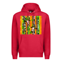 Cardinal st patricks cow and shamrock with cowhide Premium Hoodie - Artiststas