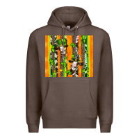 Coffee st patricks cow and shamrock with cowhide Premium Hoodie - Artiststas
