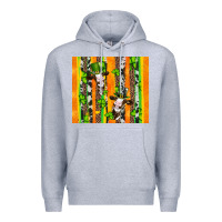 Heather Grey st patricks cow and shamrock with cowhide Premium Hoodie - Artiststas
