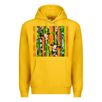 Lemon st patricks cow and shamrock with cowhide Premium Hoodie - Artiststas
