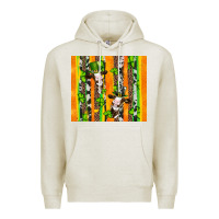 Oatmeal Heather st patricks cow and shamrock with cowhide Premium Hoodie - Artiststas
