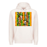 Pale Pink st patricks cow and shamrock with cowhide Premium Hoodie - Artiststas