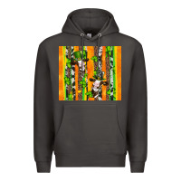 Smoke st patricks cow and shamrock with cowhide Premium Hoodie - Artiststas