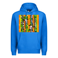 True Royal st patricks cow and shamrock with cowhide Premium Hoodie - Artiststas