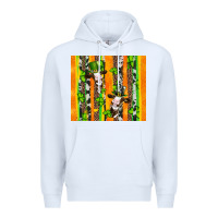 White st patricks cow and shamrock with cowhide Premium Hoodie - Artiststas
