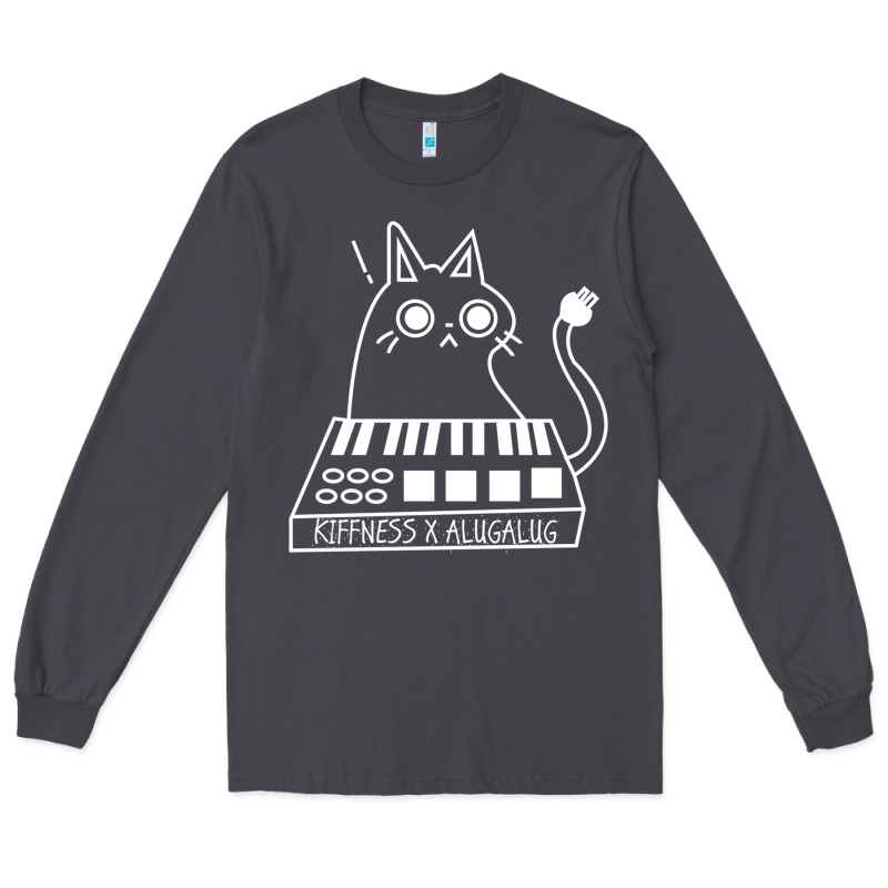 The Kiffness X Alugalug White Cat Classic Long Sleeve Tee by SnappyArt | Teevron