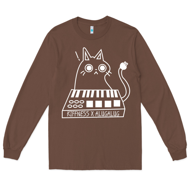 The Kiffness X Alugalug White Cat Classic Long Sleeve Tee by SnappyArt | Teevron