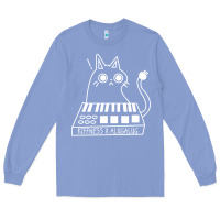 Colony Blue The KIFFNESS X ALUGALUG white cat Classic Long Sleeve Tee - SnappyArt