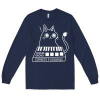 Navy The KIFFNESS X ALUGALUG white cat Classic Long Sleeve Tee - SnappyArt