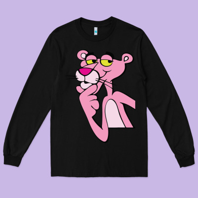 Pink Panther Long Sleeve Tee Designed By Snappyart