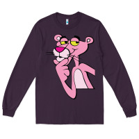 Plum pink panther Long Sleeve Tee - SnappyArt
