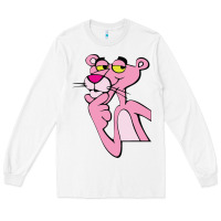 White pink panther Long Sleeve Tee - SnappyArt