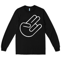 Black shocker hand Long Sleeve Tee - SnappyArt