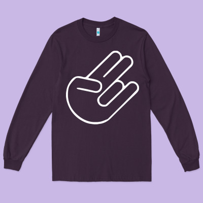 Shocker Hand Long Sleeve Tee Designed By Snappyart