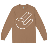 Toasted Coconut shocker hand Long Sleeve Tee - SnappyArt