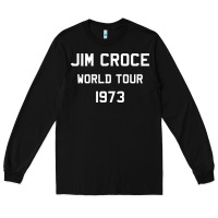 Black Jim Croce World Tour 1973 Long Sleeve Tee - SnappyArt