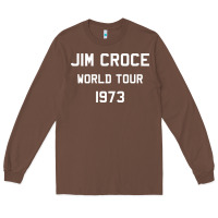 Chestnut Jim Croce World Tour 1973 Long Sleeve Tee - SnappyArt