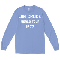 Colony Blue Jim Croce World Tour 1973 Long Sleeve Tee - SnappyArt