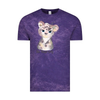 Cloud Purple tiger cute animals Vintage Tee - RanaPortraitStore