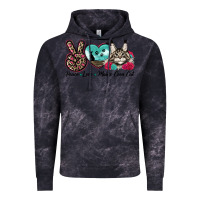 Cloud Black peace love maine coon cat Vintage Hoodie - LillyAllenDesigns